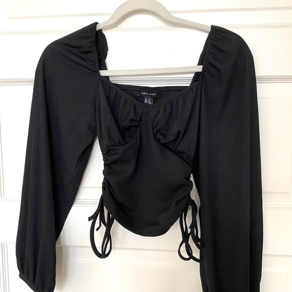 Asos - Ribbed Ruched Side Bust Top - Picture 5 of 11